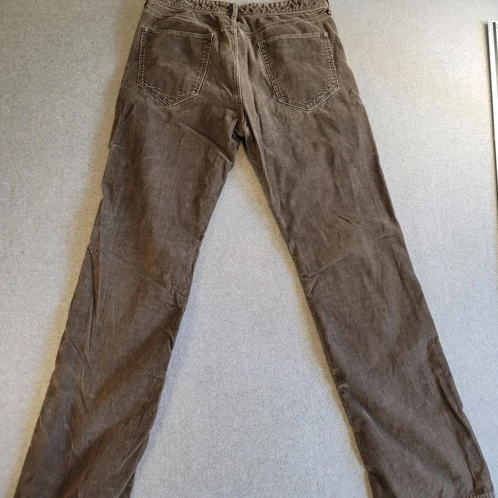 Banana Republic Mens Straight Fit Brown Pima Cotton Corduroy Pants 31x32